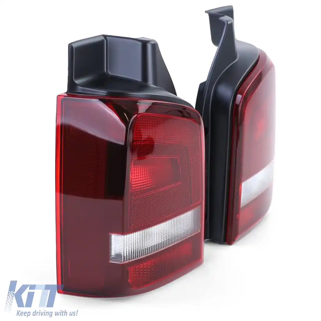 Set de stopuri fumurii roșii potrivit pentru VW T5.2 Facelift Bus Transporter Multivan 09-15-image-6278473