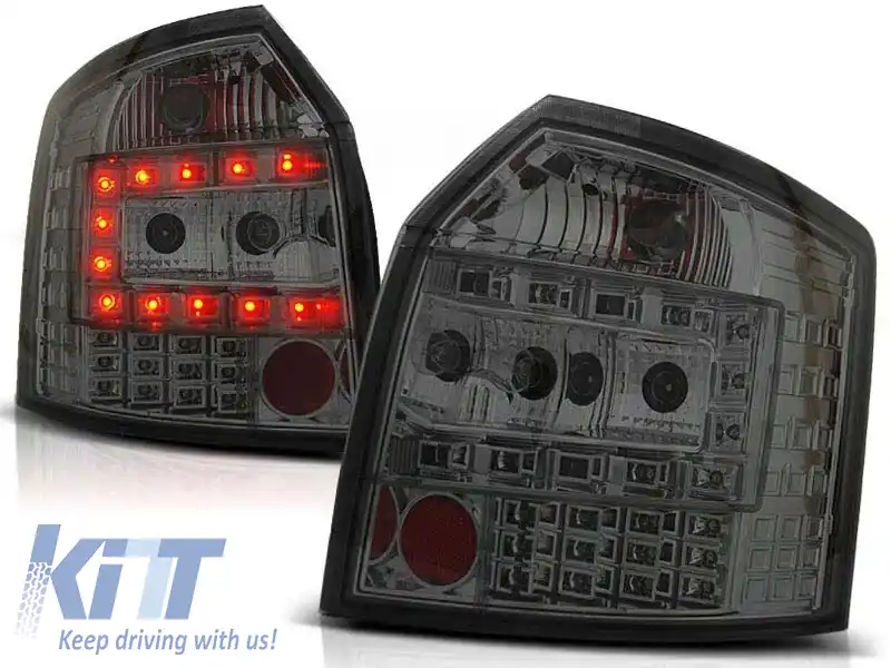 Set de stopuri LED de tuning potrivit pentru Audi A4 10.2000-10.2004 break, stânga și dreapta