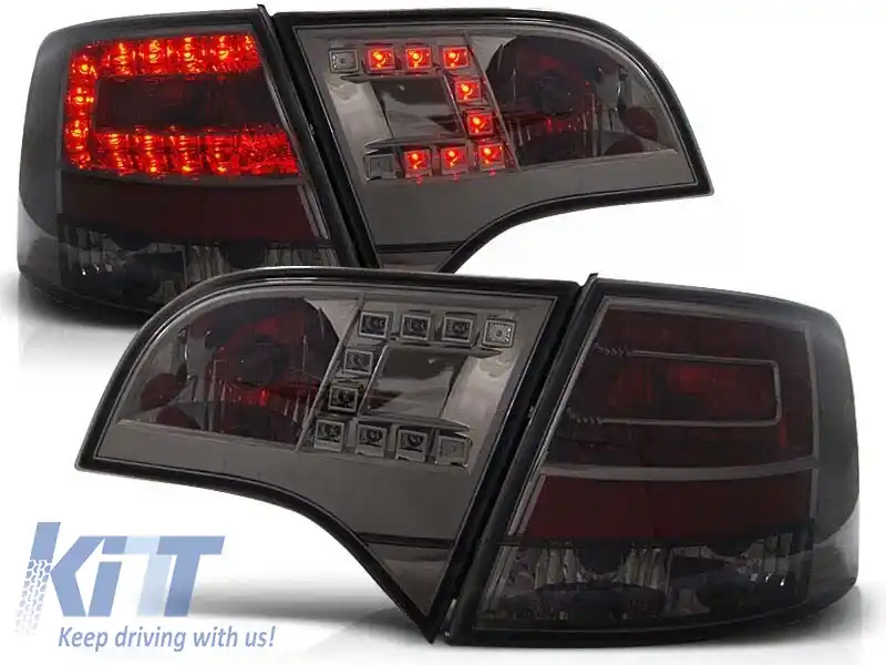 Set de stopuri LED de tuning potrivit pentru Audi A4 B7 11.2004-03.2008 break, stânga și dreapta