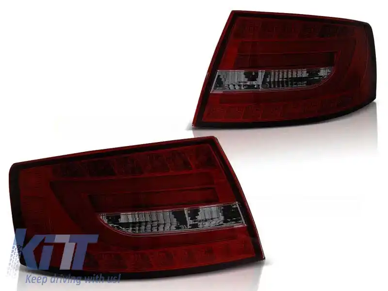 Set de stopuri LED de tuning potrivit pentru Audi A6 C6 04.2004-2008 sedan, versiune cu stopuri LED din fabrică (conector cu 7 pini), stânga și dreapta