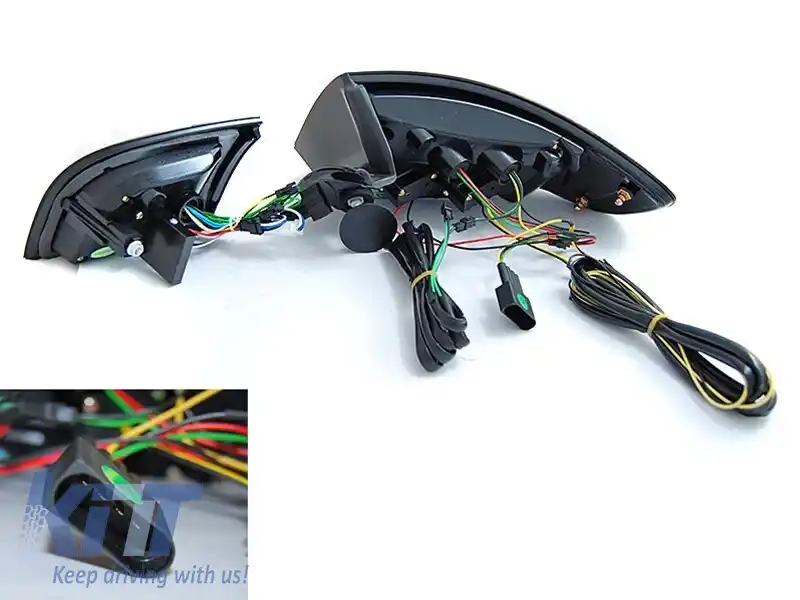 Set de stopuri LED de tuning potrivit pentru Audi A3 8P Sportback 2003-2008 bază complet fumurie, stânga și dreapta-image-6151658