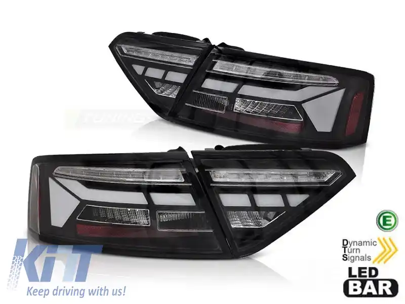 Set de stopuri LED de tuning potrivit pentru Audi A5 2011-2016 coupe, cabrio, sportback pentru modelul cu stopuri LED din fabrică, stânga și dreapta