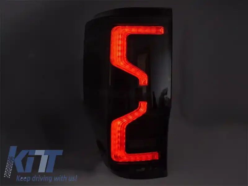 Set de stopuri LED de tuning potrivit pentru Ford Ranger 2011-2018, cu semnal de întoarcere dinamic, bază fumurie neagră, stânga și dreapta-image-6237747