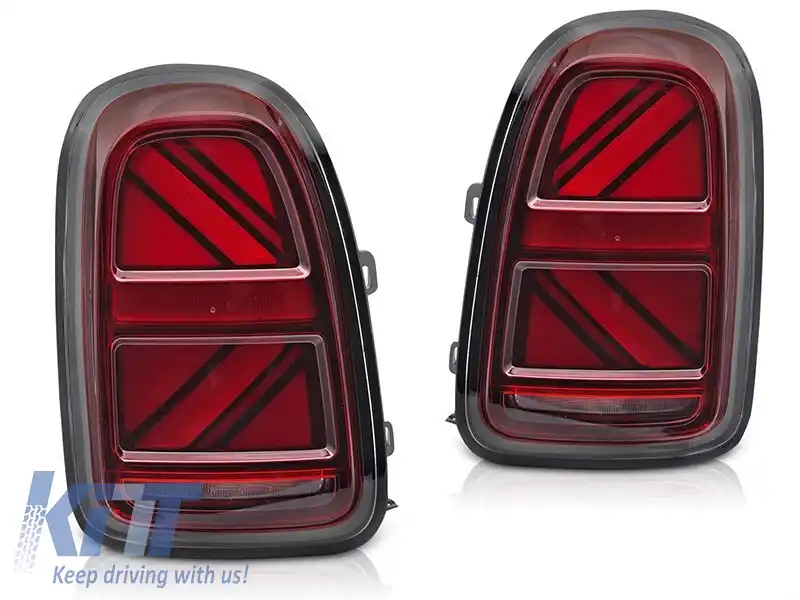 Set de stopuri LED de tuning potrivit pentru Mini Cooper Countryman F60 2016-2020 cu bază roșie, cu funcția 