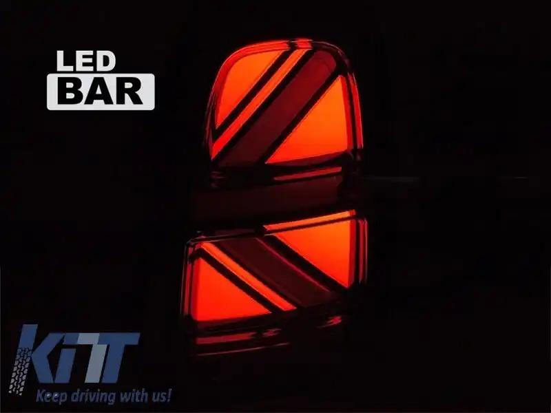 Set de stopuri LED de tuning potrivit pentru Mini Cooper Countryman F60 2016-2020 cu bază roșie, cu funcția 