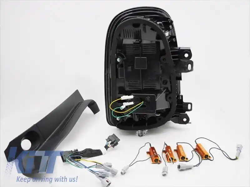 Set de stopuri LED de tuning potrivit pentru Mini Cooper Countryman F60 2016-2020 cu bază roșie, cu funcția 