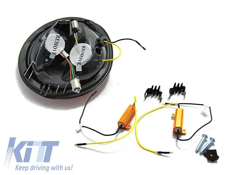 Set de stopuri LED de tuning potrivit pentru VW New Beetle hatchback, cabrio 1998-2005 roșu/întunecat, stânga și dreapta-image-6238047