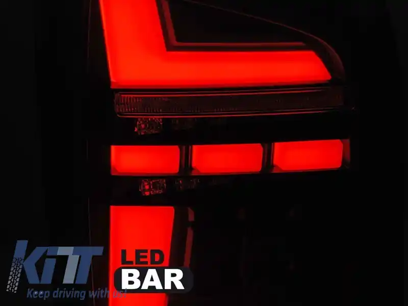 Set de stopuri LED de tuning potrivit pentru VW T6.1 2019-2021 bază roșie-albă, stânga și dreapta pentru modelul cu stopuri halogen instalate din fabrică-image-6238191