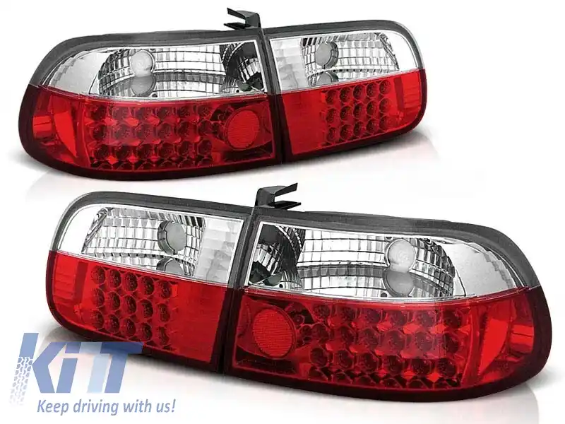 Set de stopuri LED de tuning potrivit pentru Honda CIVIC 09.1991-08.1995 hatchback, stânga și dreapta
