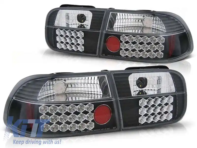 Set de stopuri LED de tuning potrivit pentru Honda CIVIC 09.1991-08.1995 hatchback, stânga și dreapta