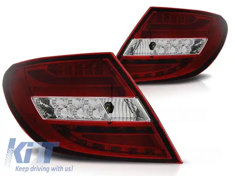 Set de stopuri LED de tuning potrivit pentru Mercedes C-Class W204 2007-2010 sedan, stânga și dreapta