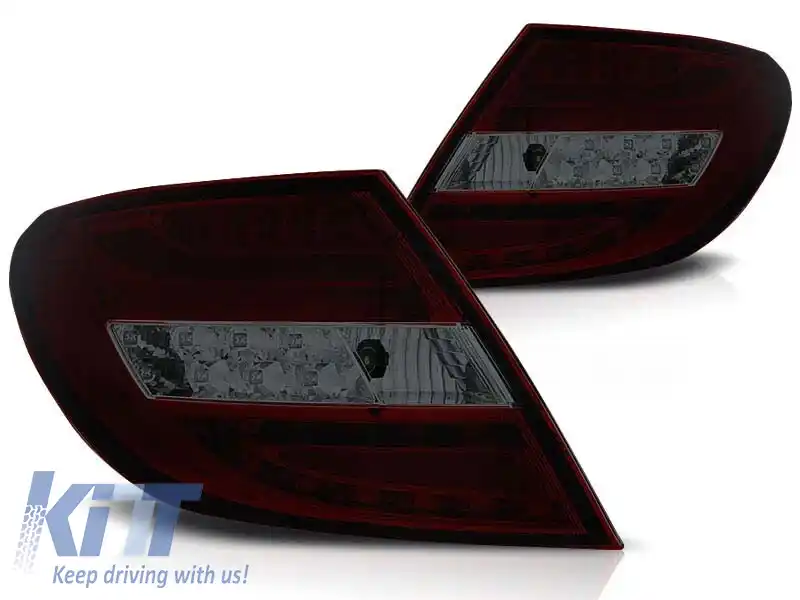 Set de stopuri LED de tuning potrivit pentru Mercedes C-Class W204 2007-2010 sedan, stânga și dreapta