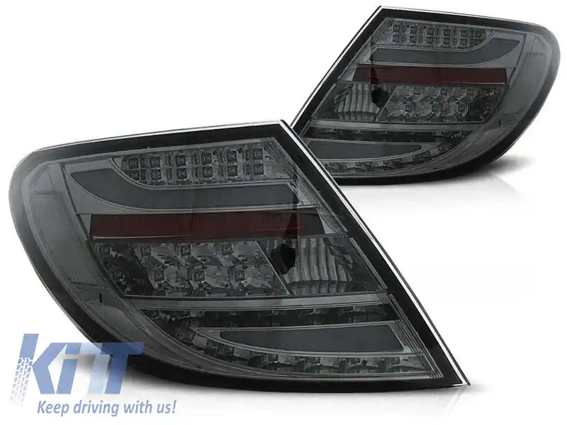 Set de stopuri LED de tuning potrivit pentru Mercedes C-Class W204 2007-2010 sedan, stânga și dreapta