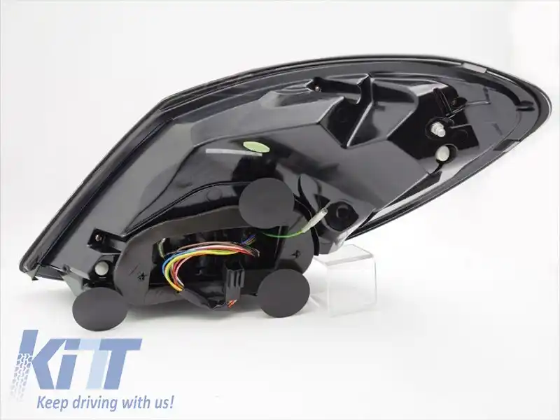 Set de stopuri LED de tuning potrivit pentru Mercedes C-Class W205 sedan 2014-2021, bază neagră, cu semnalizare dinamică, stânga și dreapta-image-6152163