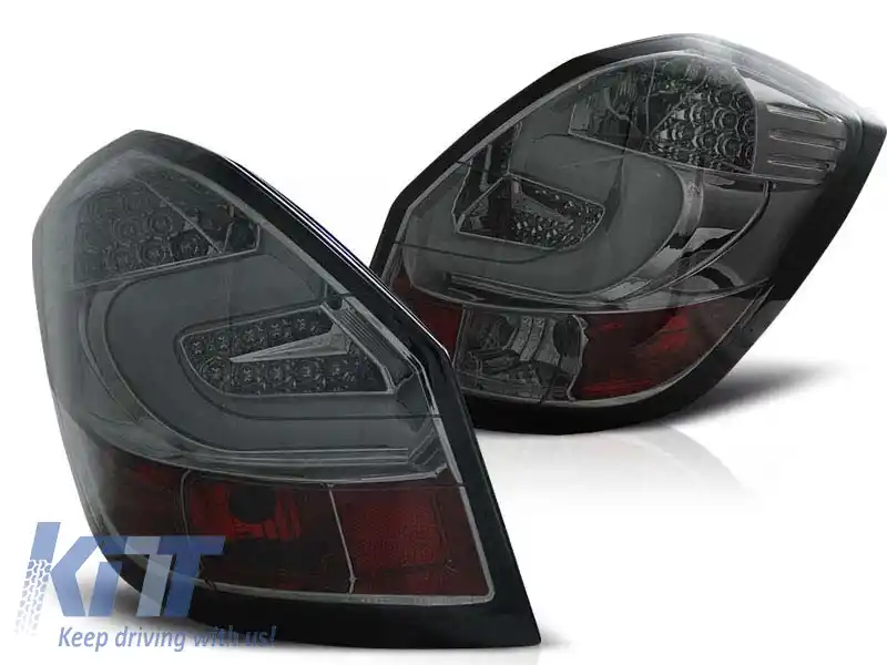 Set de stopuri LED de tuning potrivit pentru Skoda FABIA II 2007-06.2014 break/hatchback, stânga și dreapta
