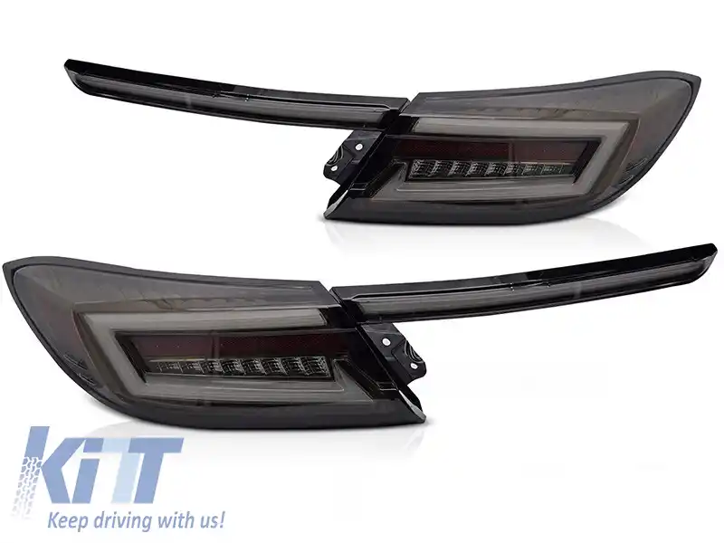 Set de stopuri LED de tuning potrivit pentru Toyota GR86 după 2021 cu bază fumurie, stânga și dreapta