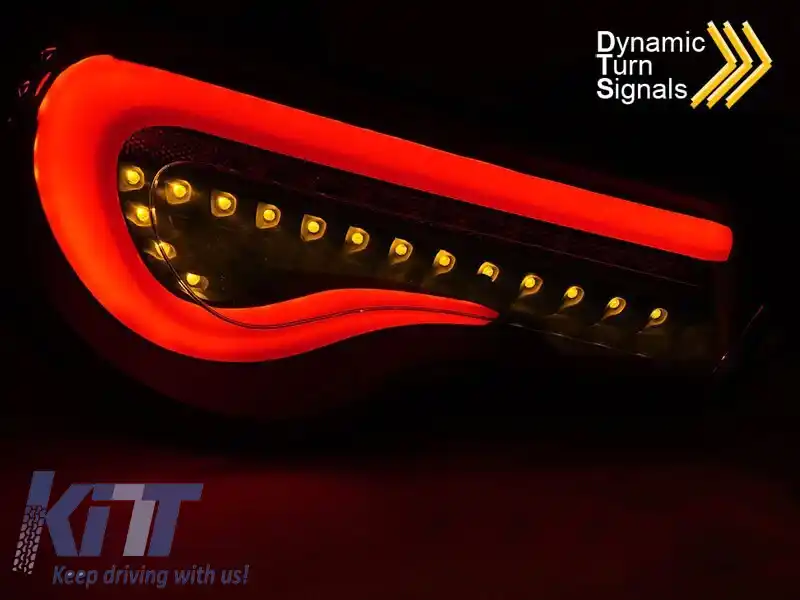 Set de stopuri LED de tuning potrivit pentru Toyota GT86 2012-2021 roșu/alb, stânga și dreapta-image-6237911