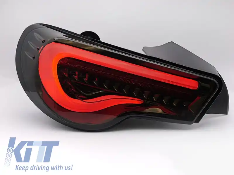 Set de stopuri LED de tuning potrivit pentru Toyota GT86 2012-2021 cu bază fumurie, stânga și dreapta-image-6237916