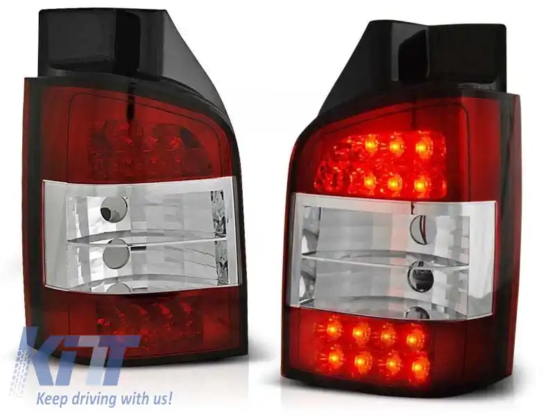 Set de stopuri LED de tuning potrivit pentru Volkswagen T5 04.2003-2009, stânga și dreapta