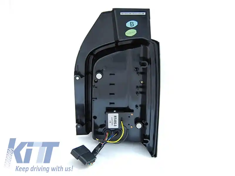 Set de stopuri LED de tuning potrivit pentru Volkswagen T5 2003-2009, bază roșie și fumurie, stânga și dreapta-image-6238068