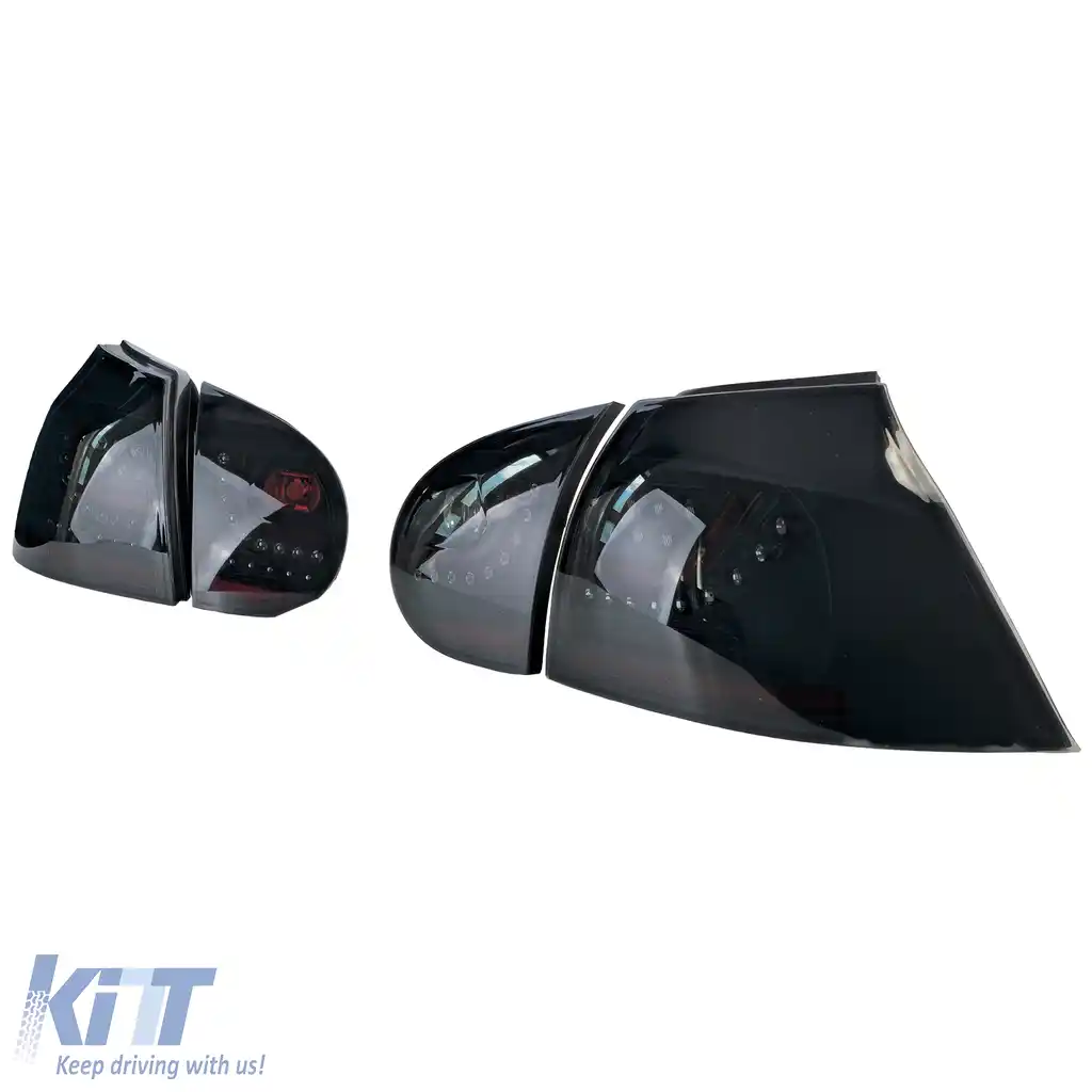 Set de stopuri LED fumuriu negru, potrivit pentru VW Golf 5 sedan 2003-08-image-6257171