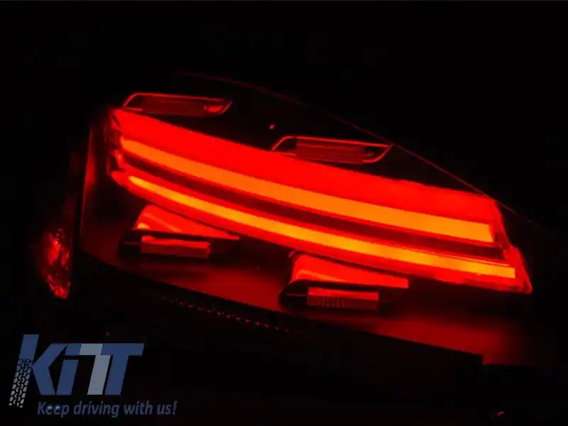 Set de stopuri LED potrivit pentru Porsche Boxer 978, Cayman 987C 2009-2012, bază neagră-roșie, stânga și dreapta-image-6152210