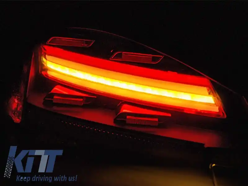Set de stopuri LED potrivit pentru Porsche Boxer 978, Cayman 987C 2009-2012, bază neagră-roșie, stânga și dreapta-image-6152212