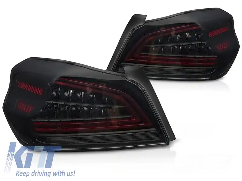 Set de stopuri LED potrivit pentru Subaru WRX 2014-2021, bază fumurie, stânga și dreapta