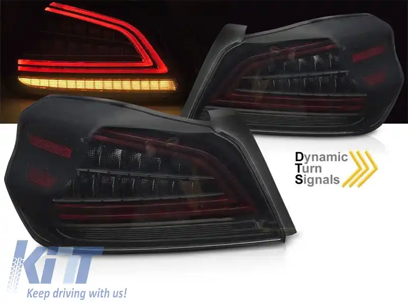 Set de stopuri LED potrivit pentru Subaru WRX 2014-2021, bază fumurie, stânga și dreapta-image-6237865