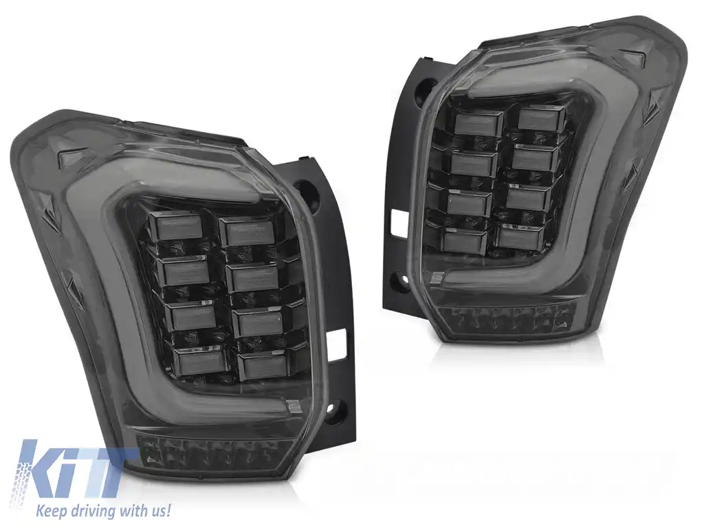 Set de stopuri LED potrivit pentru Subaru Forester 2013-2018, cu bază fumurie, stânga și dreapta