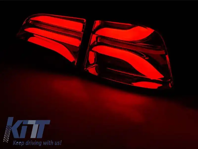 Set de stopuri LED potrivit pentru Tesla Model 3 după 2017, bază neagră și fumurie, stânga și dreapta-image-6237873