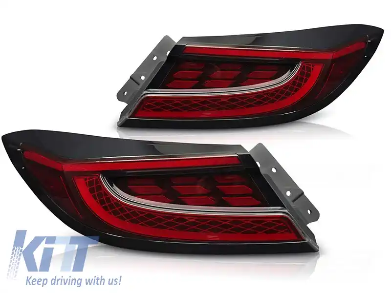 Set de stopuri LED potrivit pentru Toyota GR86 după 2021, bază roșie, stânga și dreapta