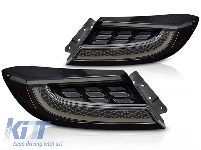 Set de stopuri LED potrivit pentru Toyota GR86 după 2021, bază fumurie, stânga și dreapta