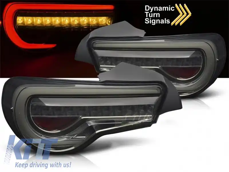 Set de stopuri LED potrivit pentru Toyota GT86 2012-2021, bază fumurie, stânga și dreapta-image-6237961