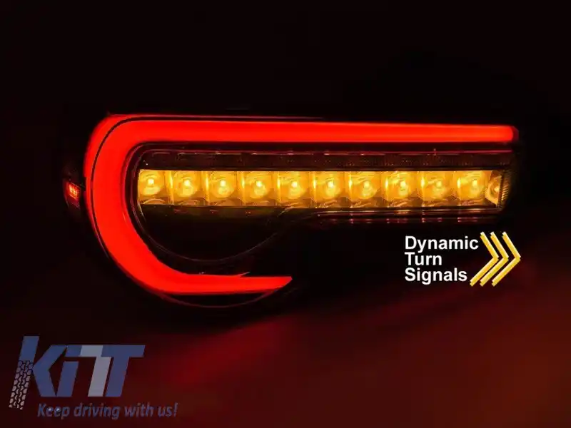 Set de stopuri LED potrivit pentru Toyota GT86 2012-2021, bază fumurie, stânga și dreapta-image-6237962