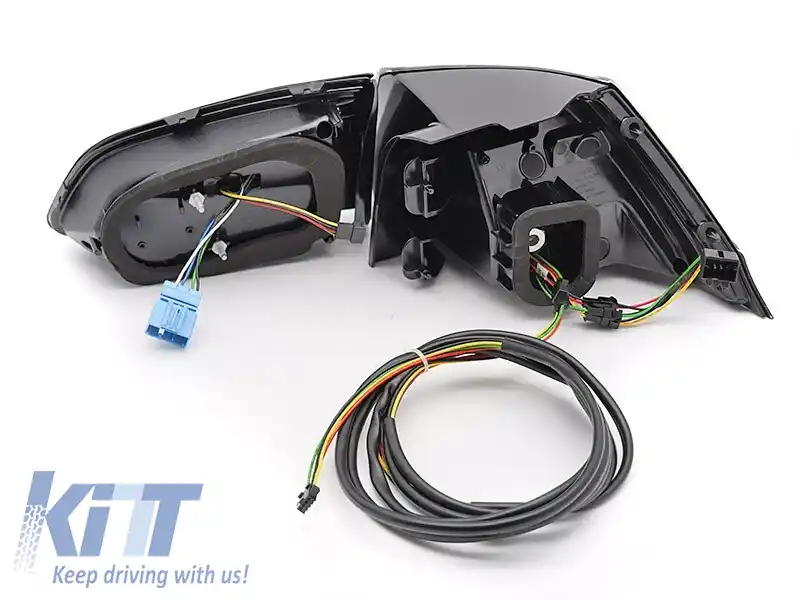 Set de stopuri LED potrivit pentru Volkswagen Golf VII break 2017-2019, cu bază neagră, stânga și dreapta-image-6238213