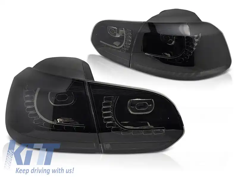 SET DE STOPURI LED POTRIVIT PENTRU VOLKSWAGEN GOLF VI HATCHBACK 2008-2013, BAZĂ FUMURIE, STÂNGA ȘI DREAPTA