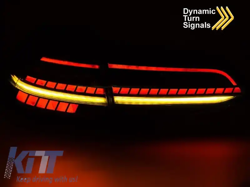 SET DE STOPURI LED POTRIVIT PENTRU VOLKSWAGEN GOLF VII 2013-2019 HATCHBACK, CU BAZĂ ROȘIE, STÂNGA ȘI DREAPTA-image-6238241