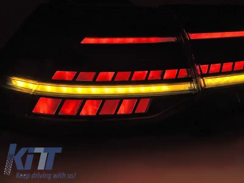 SET DE STOPURI LED POTRIVIT PENTRU VOLKSWAGEN GOLF VII 2013-2019 HATCHBACK, CU BAZĂ ROȘIE, STÂNGA ȘI DREAPTA-image-6238243