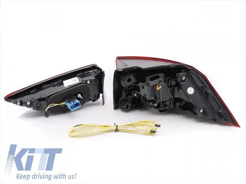 Set de stopuri LED potrivit pentru Volkswagen Golf VIII 2019-2024 hatchback, cu bază roșie, stânga și dreapta-image-6238254