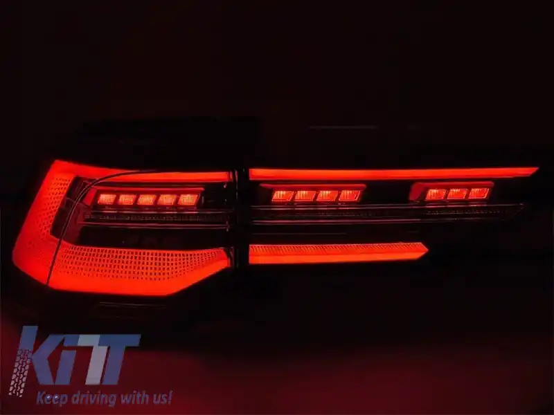 Set de stopuri LED potrivit pentru Volkswagen Golf VIII 2019-2024 hatchback, cu bază fumurie, stânga și dreapta-image-6238256