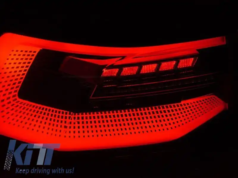 Set de stopuri LED potrivit pentru Volkswagen Golf VIII 2019-2024 hatchback, cu bază fumurie, stânga și dreapta-image-6238257