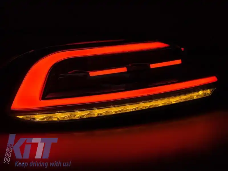Set de stopuri LED potrivit pentru Volkswagen Scirocco 2008-2014, cu bază fumurie, stânga și dreapta-image-6238276