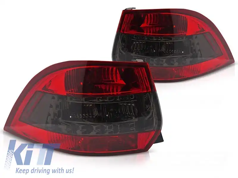 Set de stopuri LED potrivit pentru Volkswagen Golf V, VI break 2007-2013 cu bază roșie, stânga și dreapta