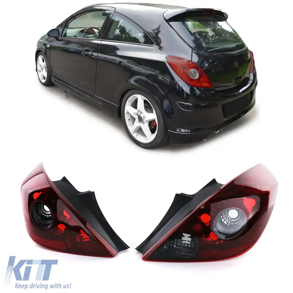 Set de stopuri OPC Smoke potrivit pentru Opel Corsa D 3 uși 2006-2014