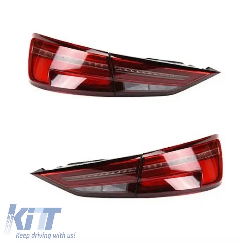 Set de stopuri potrivit pentru Audi A3 8V 2013-2019 Sedan Led Bar Roșu/Întunecat-image-6314241