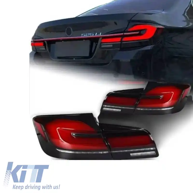Set de Stopuri Potrivit pentru BMW 5 F10 / F18 11-17 G30 Aspect Bar LED Complet cu Lumină Centrală Dinamică-image-6313681