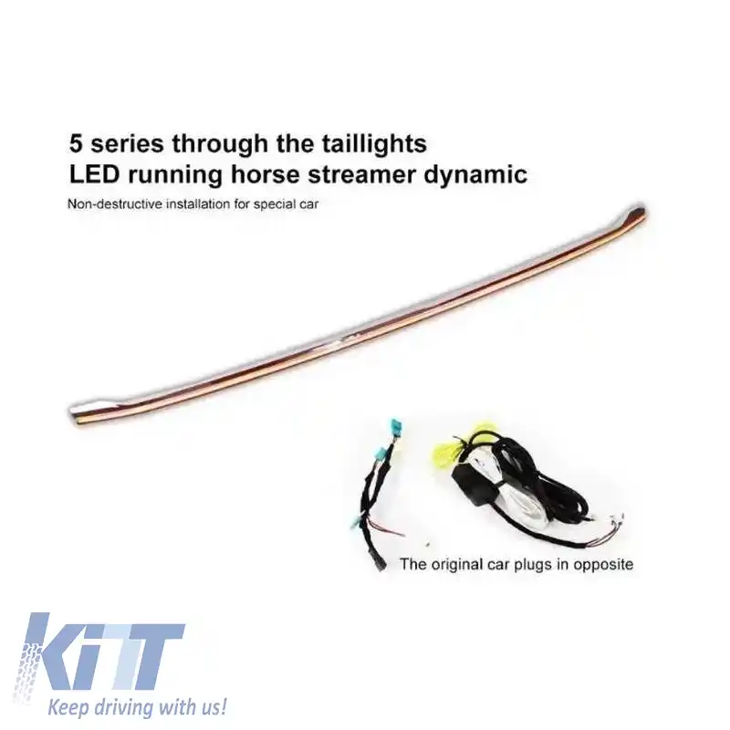 Set de Stopuri Potrivit pentru BMW 5 F10 / F18 11-17 G30 Aspect Bar LED Complet cu Lumină Centrală Dinamică-image-6313683