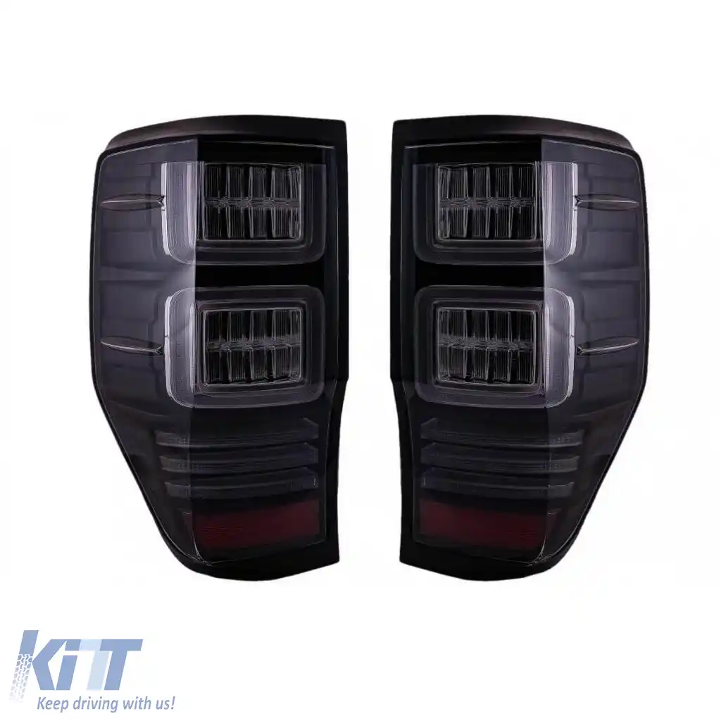Set de Stopuri Potrivit pentru Ford Ranger 12-18 Bară LED Dinamic Negru Complet LED VLand-image-6291656