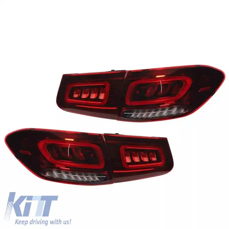Set de Stopuri Potrivit pentru Mercedes-Benz GLC C253/X253 Pre-Face către Aspect Facelift Bară Led Completă Roșie/Crystal Carner-image-6313636